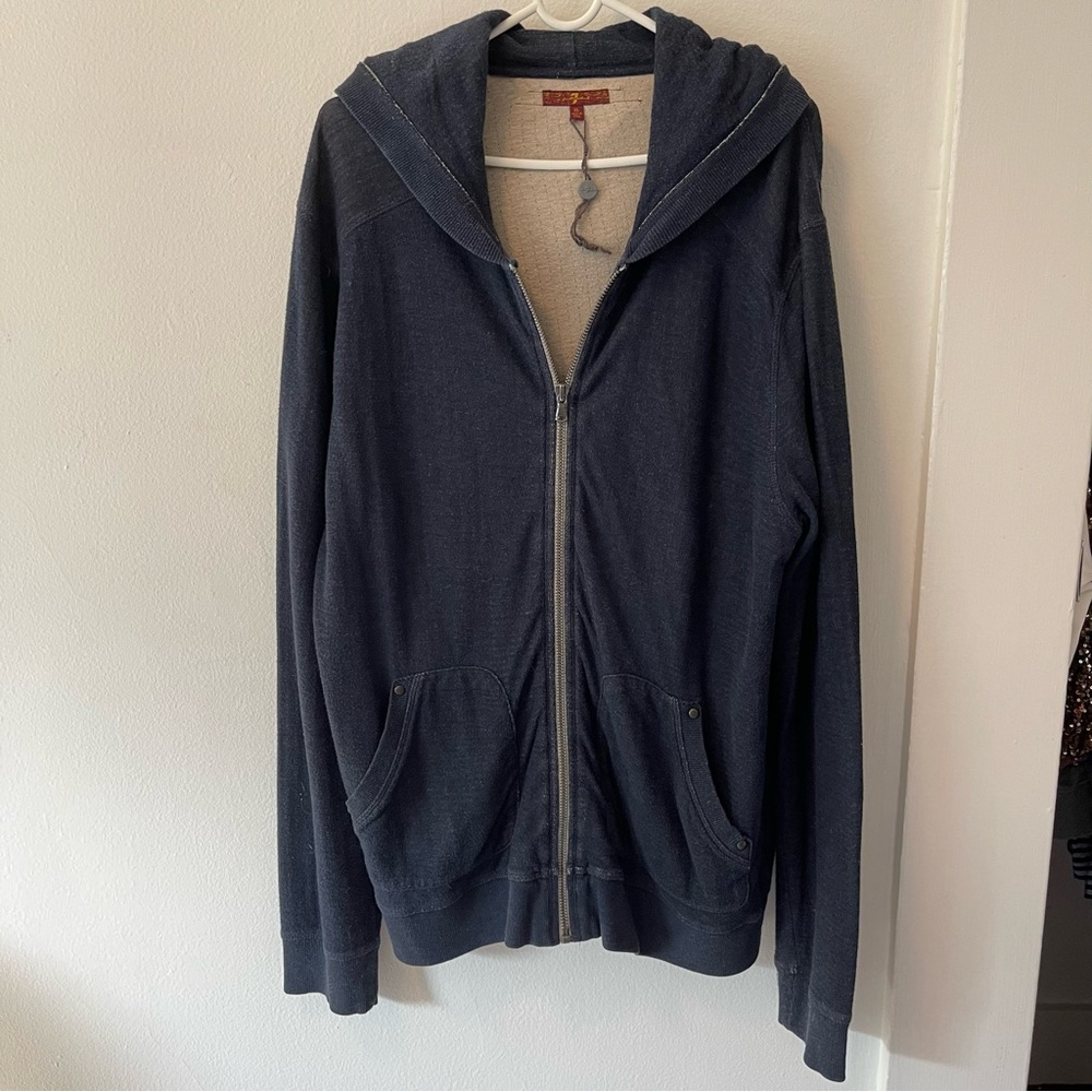 7 for all Mankind Zip front Hoodie